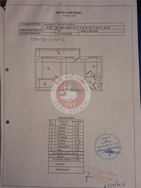 Vatra Luminoasa | Apartament 2 camere | semidecomandat | 55mp | B8817